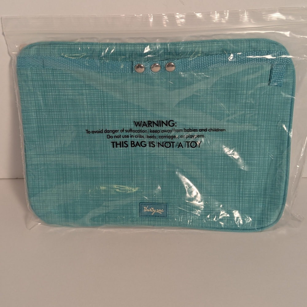 Thirty-One Pocket Tote Turquoise new - Picture 4 of 4